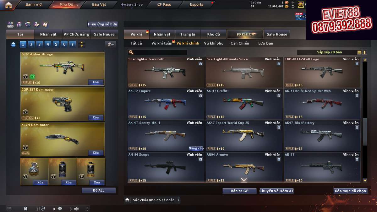 shop acc cf uy tin gia re